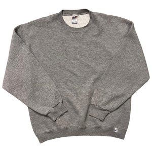 Vintage Gray Russell Athletic Blank Crewneck Sweatshirt